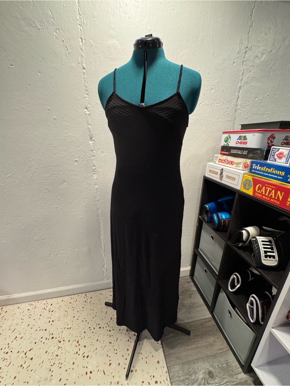 Mossimo Supply Co. Black Maxi Slip Dress